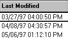 Last modified function for columns