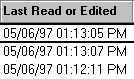 Last read or edited function for columns