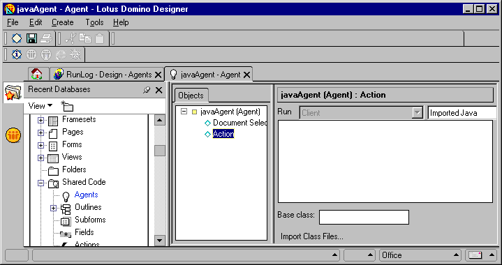 Importing Java into the Programmer's Pane
